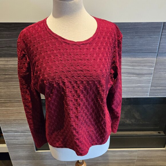 Judy Logan Textured Long Sleeve Top – Size XL - Picture 1 of 2